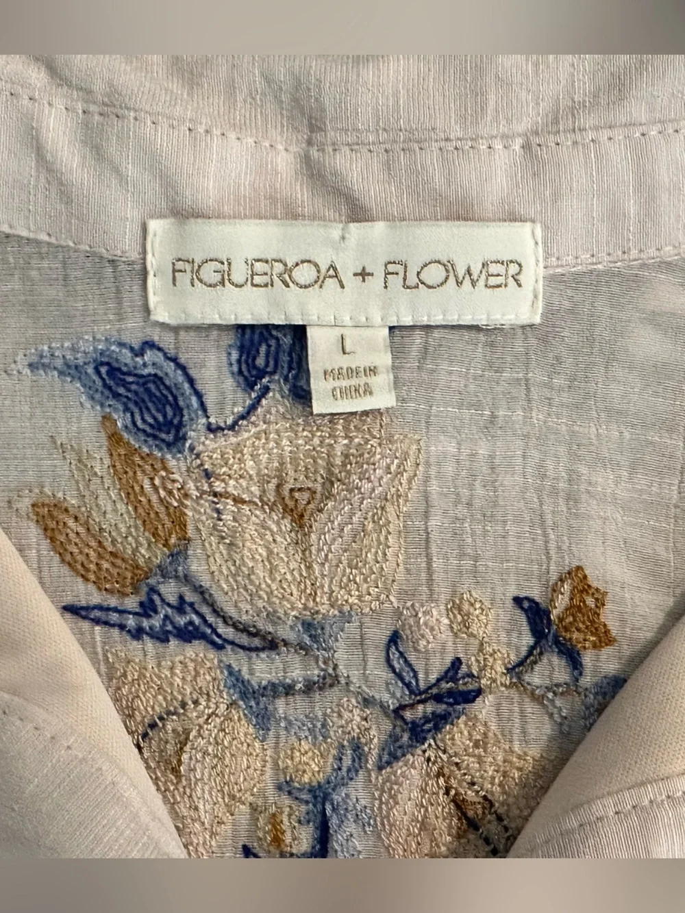 Figueroa & Flower Tiered Midi Dress With Embroidered Floral Accents